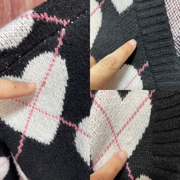 Torrid vegan cashmere oversized long sleeve V-neck heart cardigan sweater 3X - Picture 12 of 17